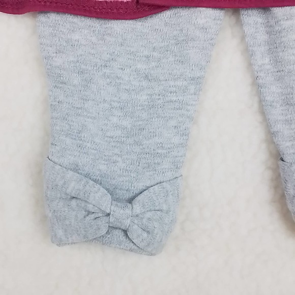 Carter's Baby Cotton‎ 2-Piece Set Size 3mo in Pink and Gray w/ Polka Dots - Picture 9 of 11